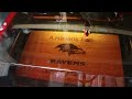 Laser Engraved Ravens Welcome Mat on my Omtech 60 watt laser