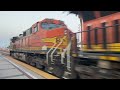 BNSF W/B H-BARWAT going through Fullerton station 07/13/2024