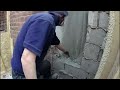 Cutting a door opening in a solid wall Time-lapse