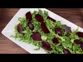 How to Make BEET SALAD RECIPE WITH ARUGULA and BALSAMIC VINAIGRETTE (easy, vegan)