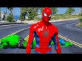 TEAM RED HULK & SPIDER-MAN vs TEAM GREEN HULK & GREEN SPIDER-MAN - EPIC SUPERHEROES WAR