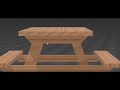 [010] Modeling Things Every Day: PICNIC TABLE