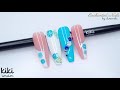 Gel Polish Nail Art | How to apply water decals with a stamper 💙