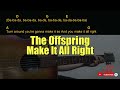 The Offspring - Make It All Right Guitar Chords cover