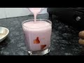 मिनटों मै बनाइए स्ट्राबेरी मिल्कशेख रेसिपी। strawberry milkshake recipe  #shashicooking25