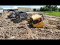 Unexpected​ Bulldozer SHANTUI Sink Mud Underwater - Excavator HITACHI ZAN210 Very Difficult Recovery