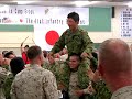U.S. Marines Celebrate with Japan
