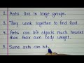 5 lines on Ant in English | Ant essay in English 5 lines | Few lines about ant