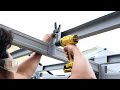 Build The Cheapest Garage Roof using Drill, Screws and Metal Stud. Light Steel Frame Roof Garage