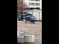 Chopper Takes off from the Wellington Barracks Courtyard