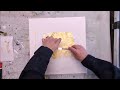 How do I paint an abstract picture, acrylic painting with gold - get to know new painting techniques
