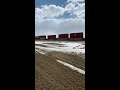 CN Intermodal Train w/ES44AC + ET44AC Leading in Tofield, AB