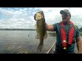 bass fishing in canoe