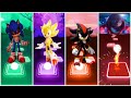 Sonic Hedgehog Team | Sonic Exe vs Super Sonic vs Shadow Sonic vs Blaze The Cat Sonic | Tiles Hop