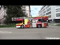 [Elektro ELW und Rosenbauer RT HLF] Einsatzfahrt des GMA-Züges Berufsfeuerwehr Basel