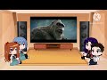 Evangelion react to Godzilla X Kong The New Empire Opening/Kong vs Wart Dogs