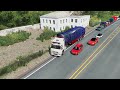 Euro Truck Simulator 2 | Howo kéo hàng nặng Đầu kéo chạy đầu lắc lư