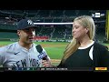 Gleyber Torres w\Meredith Marakovits after big night Sept. 2