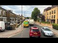 Virtual Bus Ride through South London: Upper Deck POV from Croydon to Brixton aboard Bus Route 250 🚌