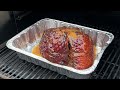 Apple smoked orange honey whiskey glazed ham