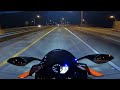 solo night ride yamaha r6 pure sound.