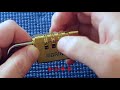 (Picking 67) Brinks 4-wheel combination padlock with false gates (decoded)