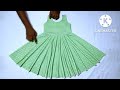 Full umbrella cut baby frock cutting and stitching 4 to 6 year girl