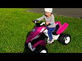 Amelia and Samy with motorcycles for kids Kids videos for kids