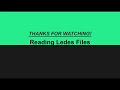 How to read ledes file