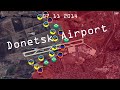 Battle of Donetsk Airport 2014 with Google Earth