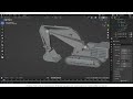 Excavator Rigging tutorial Part 1 in blender