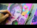 The Art of Self-Expression: My Acrylic Self-Portrait Painting Journey!!!