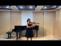 J. S. Bach.Sonata for Violin  No.3 BWV. 1005 IV. Allegro assai ( 박세아)