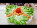 Simple Vegetable Salad Plating/Food Decorations/Vegetable Art and Design @isabeltv249