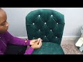 HOW TO TRANSFORM A PLASTIC CHAIR INTO AN ACCENT CHAIR~ DIY CHAIR ON A BUDGET.