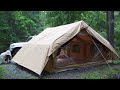 ☔️HEAVY RAIN CAMP WITH LUXURY AIR TENTㅣRAIN ASMRㅣRBM OUTDOORS