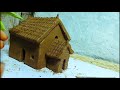 Amaging technique build DIY miniature house | how to make mini building with clay | village house 2