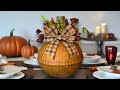 Dollar Tree Punch Bowl Pumpkin | DIY Fall Centerpiece | DIY Fall Decor | Pumpkin Centerpiece