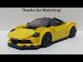 LEGO Pininfarina Battista With Opening Trunk | Tutorial