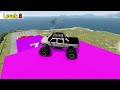 Beamng drive - Testing Cars vs Giant Stairs