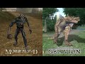 Morrowind vs. Oblivion vs. Skyrim - Monsters & Characters Comparison
