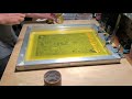 Screen Printing with Registration Pins