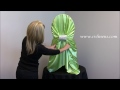 How to tie a Universal Satin Self Tie Chair Cover