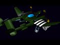 Astro Cross Flashback 1942 transforming P-38 Lightning (simple colors no textures)