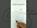 menggambar huruf S jadi ular #shorts #short #shortsvideo #menggambar #belajarmenggambar #seni