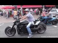 3 Crazy Harley Davidson V-Rods & Sportster - BURNOUTS AND LOUD SOUNDS!