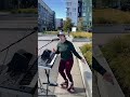 I made money busking on piano, voice and rollerskates!