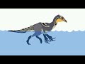 Beipiaosaurus The Isle Evrima swimming test (DC2/ANIMATION)