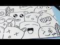 Auto bisa gambar | Cute simple doodle art | Speed Doodling | Cara menggambar doodle art lucu simple