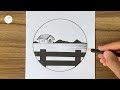 Beautiful circle drawing || Circle drawing for beginners || Pencil drawing in circle step by step
